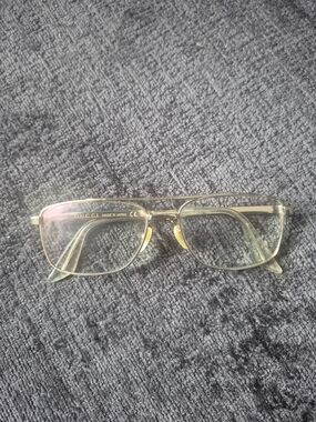 Vintage Gucci Gold Metal Aviator Glasses - Vintage Made In Japan